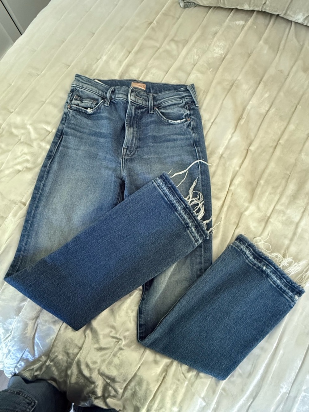 MOTHER Denim The Outsider Ankle High on the Hog Wsh